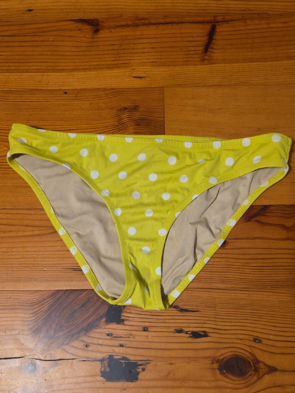 J.Crew Yellow Polka Dot Bikini Bottoms